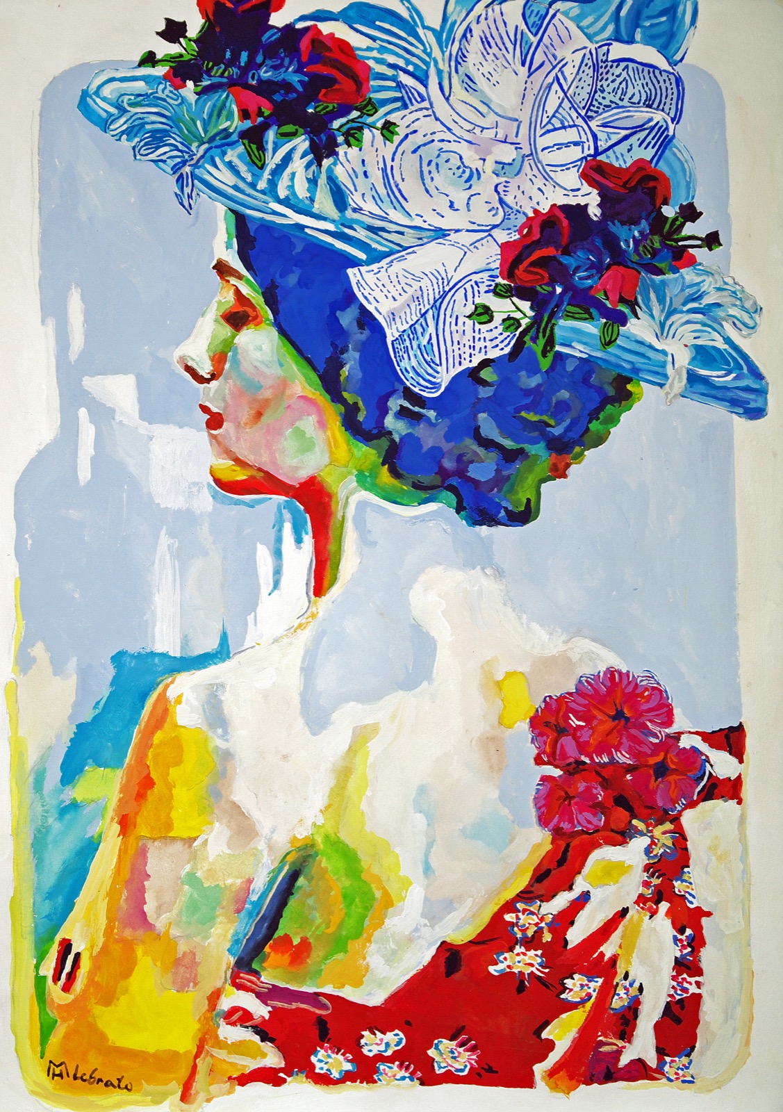 Dama con sombrero — Helena Lebrato